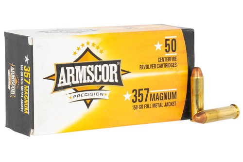 Armscor Pistol Ammo, Arms 50422 Cal.357 Magnum Fmj 158-gr     50/box