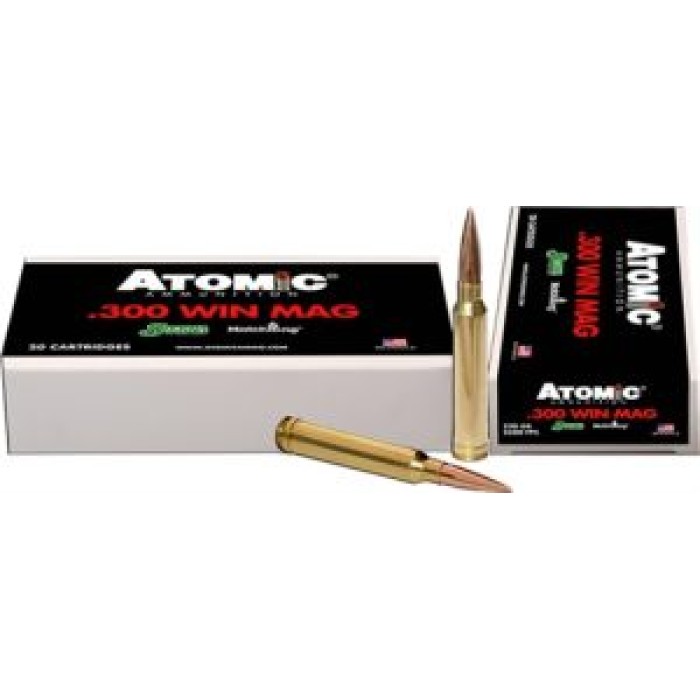 Atomic Ammunition 300 WM 220Gr Match Sierra Hpbt 20Rd 10Bx/Cs A4034