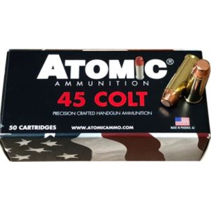 Atomic Ammunition 45Lc 250Gr Copper Rnfp 50Rd 10Bx/Cs 04881