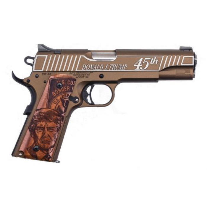 Auto Ordnance 1911 A1 Trump .45 ACP Pistol, Bronze Cerakote - 1911TCAC4