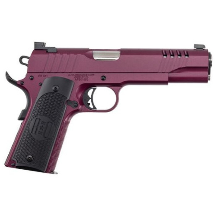 Auto-Ordnance 1911 Full Size Frame 45 ACP Black Cherry Cerakote Pistol