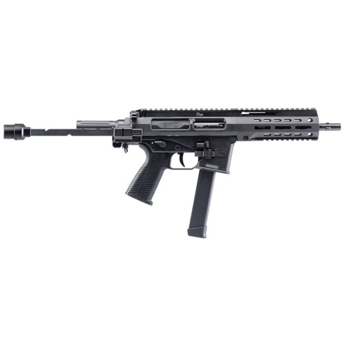 B&T SPC9-G 9mm Black Pistol w/Telescopic Brace Adapter & Glock Lower BT-500003-TB-G-US