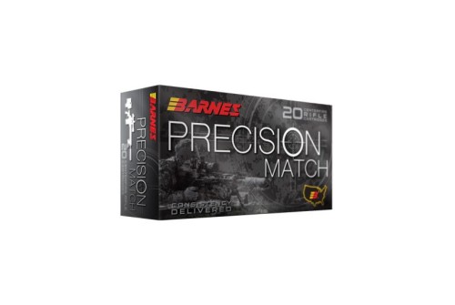 Barnes Precision Match Ammunition .300 Aac Blackout 125 GR 2215 Fps Otm BT 20/Box BB300BLKM1