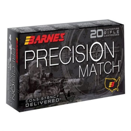 Barnes Bullets Precision Match Brass 6.5 PRC 145 Grain 20-Rounds OTMBT