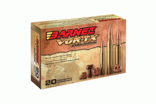 Barnes VOR-TX Rifle 250 gr Tipped TSX BT 450 Bushmaster Ammo, 20/Box