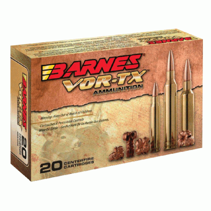 Barnes VOR-TX Rifle 250 gr Tipped TSX BT 450 Bushmaster Ammo, 20/Box