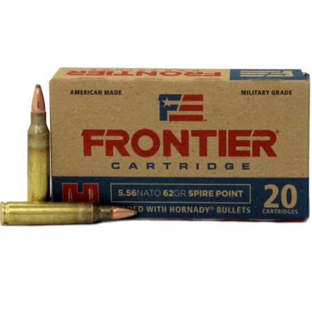 Hornady Frontier 5.56 NATO 62gr Spire Point 20 Rounds Ammunition - FR280