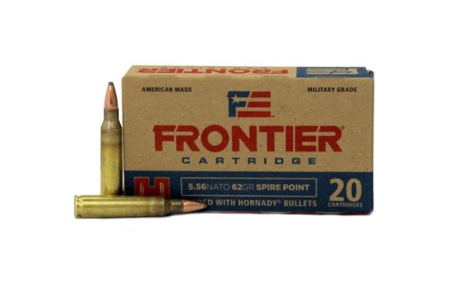 Hornady Frontier 5.56 NATO 62gr Spire Point 20 Rounds Ammunition - FR280