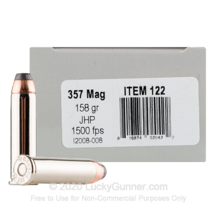 357 Mag - 158 Grain JHP - Underwood - 20 Rounds