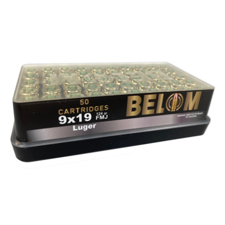 Belom 9x19mm 124 Grain BOX50 UPC: 8606110608086