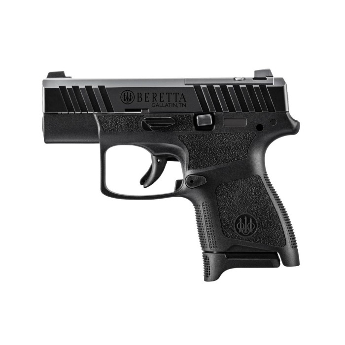 Beretta Apx-A1 Carry 9mm, 2.9" Barrel, Black, Optics Ready, White Dot Sight, 8rd