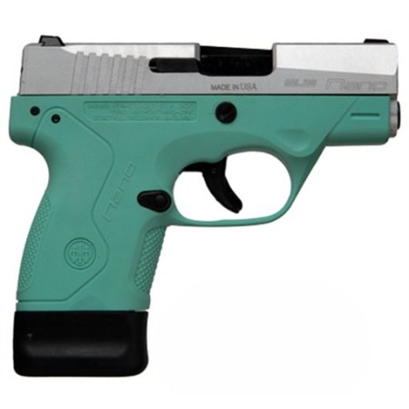 Beretta Nano 9MM 3" FS 8-Shot Inox/Robin's EGG BLU JMN9S75