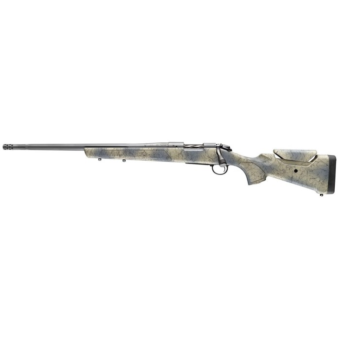 Bergara B-14 Sierra Left Handed 7mm PRC, 22" Threaded Barrel, Wilderness Camo w/ Black Webbing, 3rd