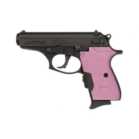 Bersa Thunder .380 ACP Pistol With Pink Laser Grip, Black - T380M8CTP