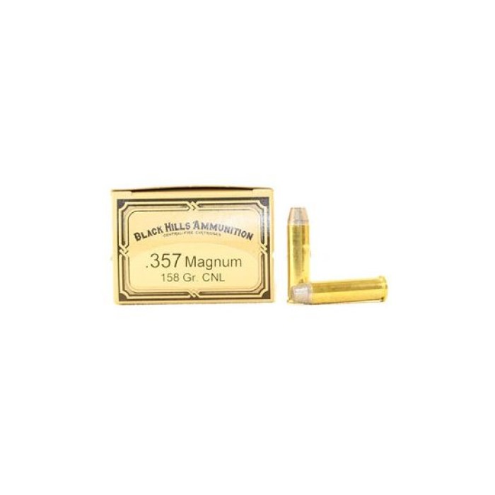 Black Hills Ammunition Handgun, Blkhills Dcb357n1     357mag 158gr Cnl       50/10