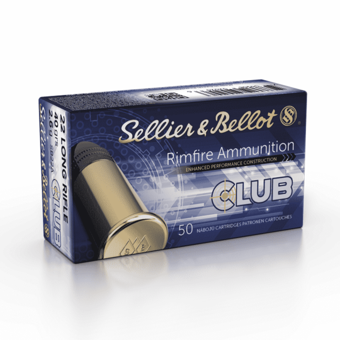 Sellier & Bellot .22lr 40gr, Soft Point, 50rds SB22A