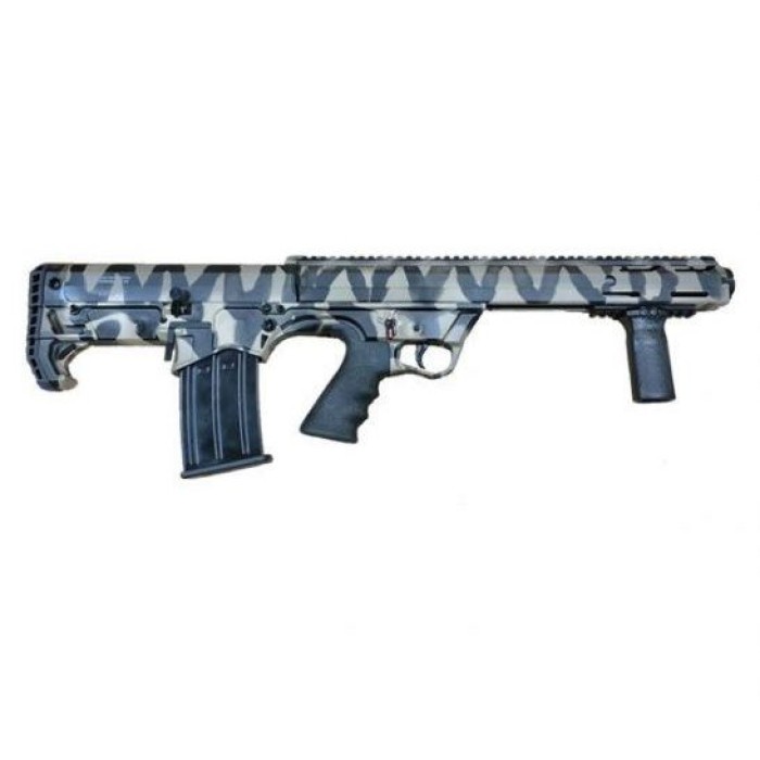 Black Aces Pro Series Left Hand Bullpup Pump Shotgun - Tiger Stripe 12Ga 18.5" Barrel Barrel Shroud BATBPPTGLH