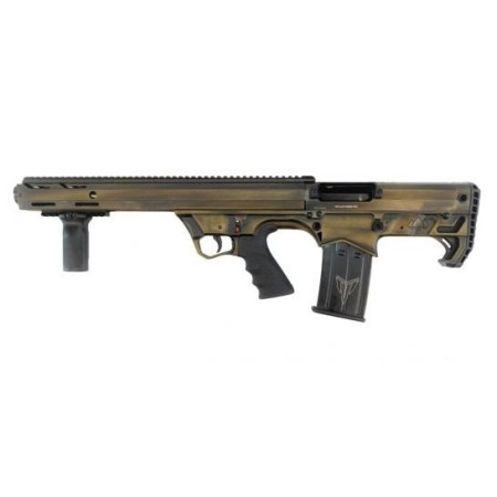 Black Aces Pro Series Left Hand Bullpup Pump Shotgun - Distressed Bronze 12Ga 18.5" Barrel Barrel Shroud BATBPPDBRLH