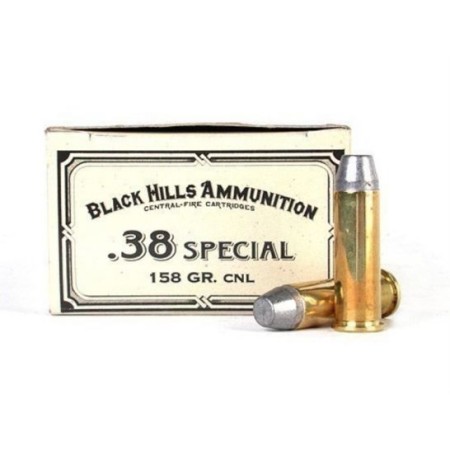 Black Hills Ammunition Handgun, Blkhills Dcb38n1      .38special 158gr Cnl   50/10