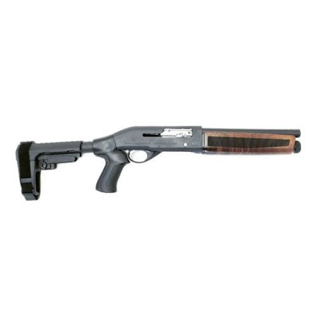 Black Aces Tactical 12ga. 10" - 6-pos. Brace Black Walnut