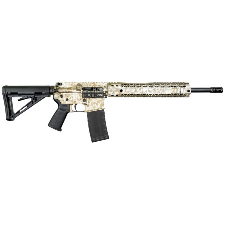 Black Rain Ordnance .223 Rem/5.56mm, 16" Barrel, Green Skulls, Magpul Stock, 30rd