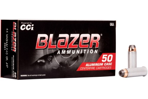 Blazer Ammunition Blazer 44MAG 240 Grain Jacketed Hollow Point, 50 Round Box - Dirty Bird Industries