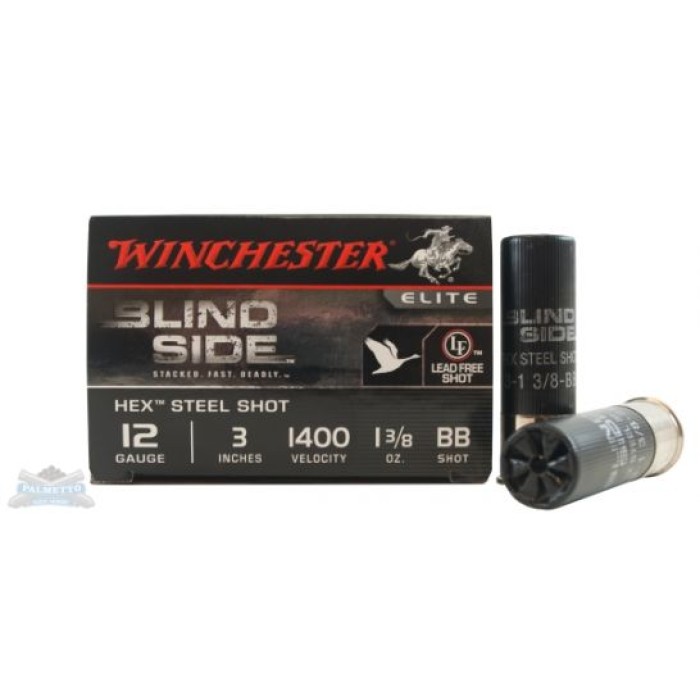 Winchester 12ga 3" BB Blindside Hex Ammunition 25rds - SBS123BB