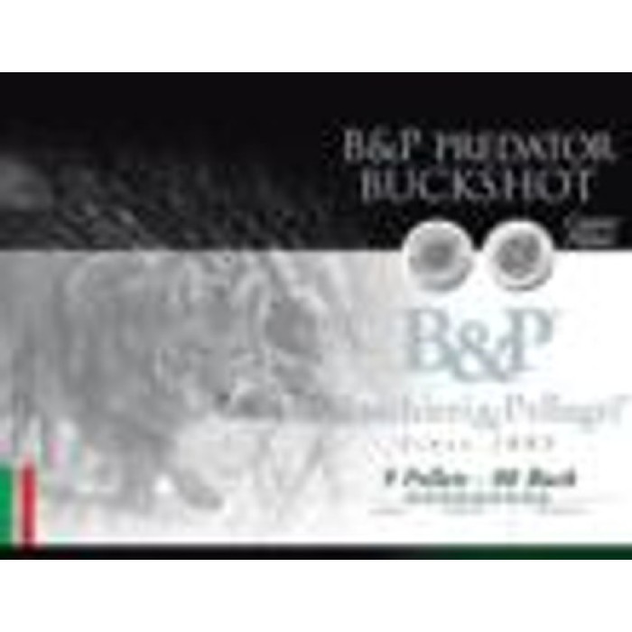 B&P Predator Buckshot Shotshells- 12 GA 2-3/4 IN 1-9/16 OZ #00 1280 Fps 10/Ct CA7C05BSA003