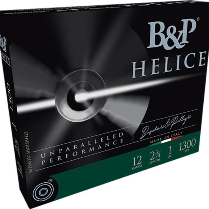 B&P Helice 12 Gauge 2-3/4" #8 1 oz 25rds Shotshell - High Velocity Helice Shotshell - 12B1FE75