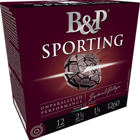 B&P Sporting Clay 12 Ga, 2.75", 1 oz, 8.5 Shot, 25rd Box