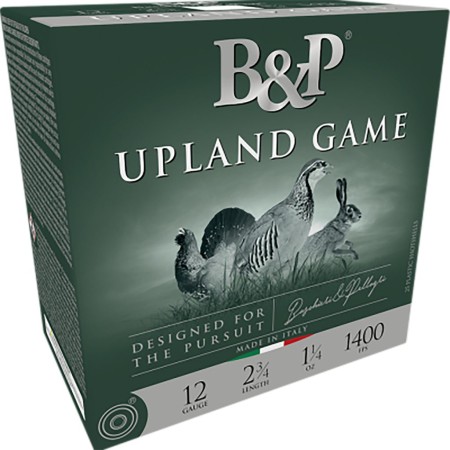 B&P Upland Game Classic 12 Gauge 2-1/2" #7.5 1 oz 25rds Shotshell - Traditional Upland Game Load - 12B1UP75