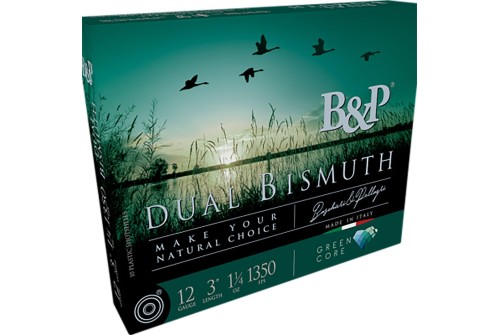 B&P Dual Bismuth 12 Gauge 2-3/4" #4/#3 1-1/5 oz 10rds Shotshell - Premium Hunting - 12B5DB43