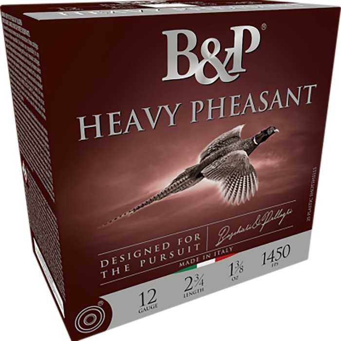 B&P Heavy Pheasant 20 Ga, 2.75", 1 1/4oz, 4 Shot, 25rd Box