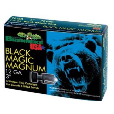 Brenneke Black Magic Magnum 12 GA, 3in. 1-3/8oz. Slug - 5 Rounds [MPN: SL123BMM]