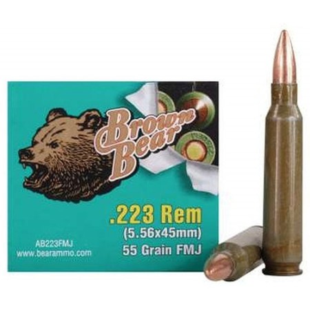 Brown Bear .223 Remington 55gr - Fmj-bt 800rnd Case