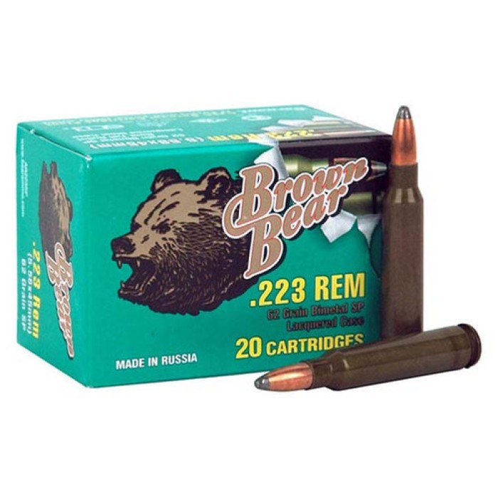 Brown Bear .223 Remington 62gr - Soft-point 20-pack