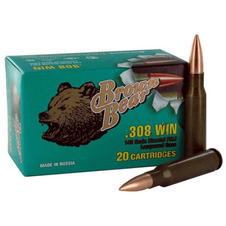 Brown Bear .308 Winchester - 145gr. Full Metal Jacket 20-pk