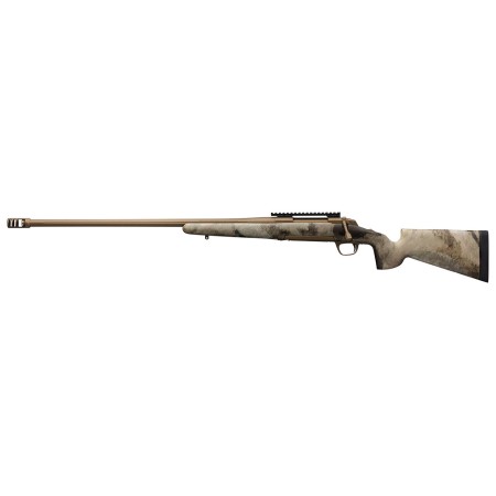 Browning X-Bolt Hells Canyon LR McMillan SR .300 PRC, 26" Barrel, Left Handed, Burnt Bronze, Ovix Camo, 3rd