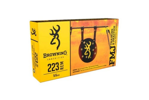 Browning Training & Practice Brass .223 Rem 55 Grain 20-Rounds FMJ