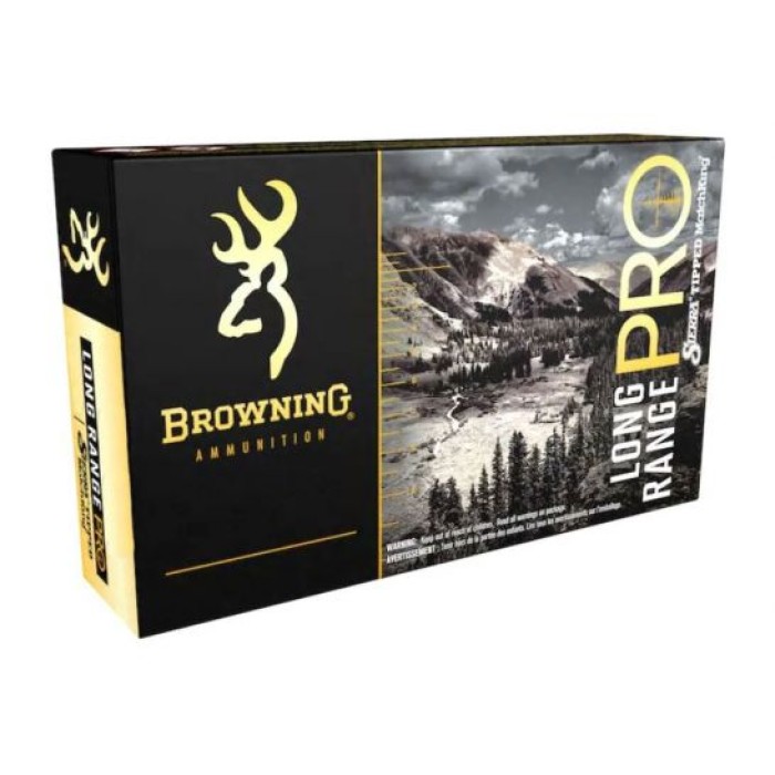 Browning Long Range Pro 130 gr BTPT 6.5 Creedmoor Ammunition, 20 Rounds - B192500652