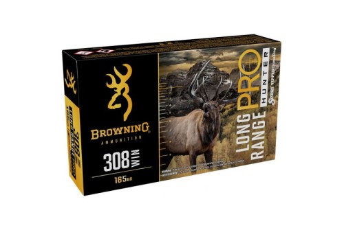 Browning Long Range Pro 165 gr BTPT .308 Winchester Ammunition, 20 Rounds - B192503082