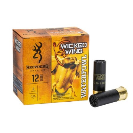 Browning Wicked Wing 12 Gauge 3" 1-1/4 oz Steel 2 Shot