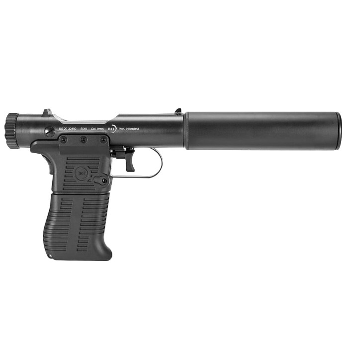 B&T Station Six 9mm 5" Barrel 9-Rounds with Suppressed Barrel