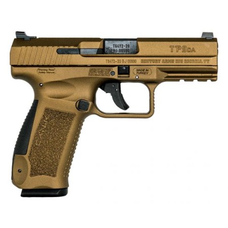 Canik TP9DA 4.07" 9mm Pistol, Burnt Bronze  - HG4873B-N