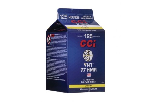 CCI VNT 17 HMR 17 gr VNT 125 Round Carton - 923CC