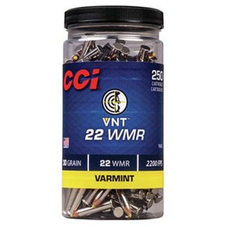 Cci Ammo 22 Wmr 30Gr Vnt 250Ct Bottle 968CC