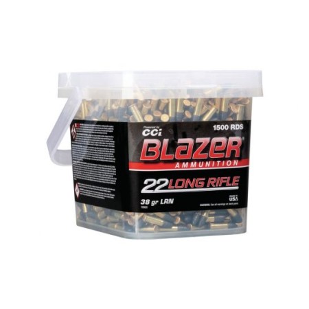 CCI Blazer Rimfire .22 LR 38 gr LRN 1500 Rounds Ammunition - 10025