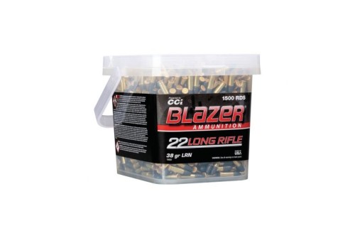 CCI Blazer Rimfire .22 LR 38 gr LRN 1500 Rounds Ammunition - 10025