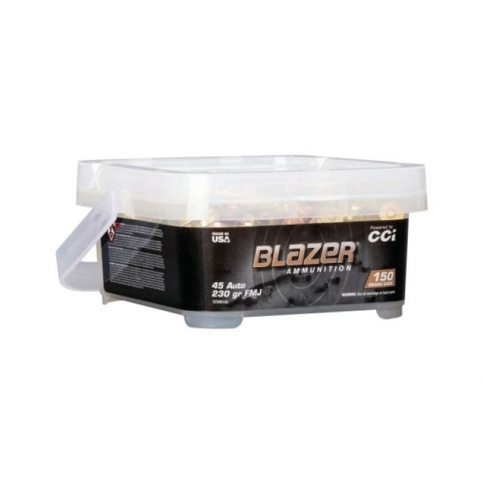 CCI Blazer Brass .45 ACP 230 gr FMJ 150 Round Bucket - 5230B150