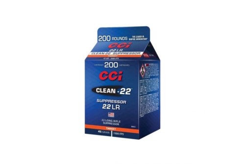 CCI 980CC Copper-22 Suppressor 22 LR 45 gr Lead Round Nose (LRN) 200 Bx